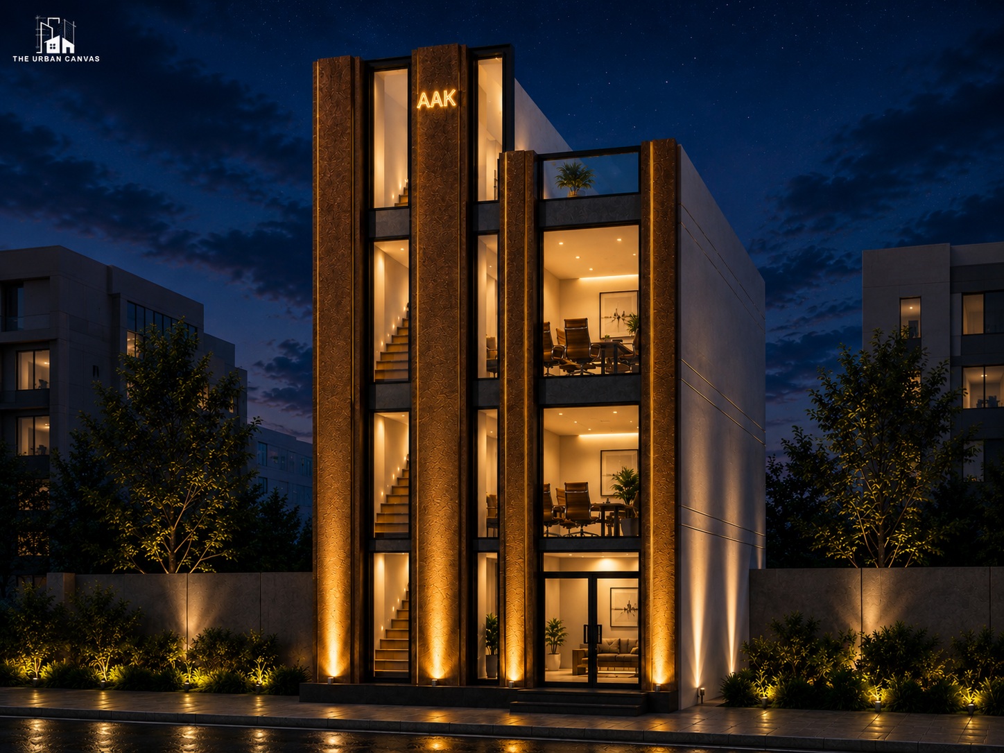 AAK Office night view