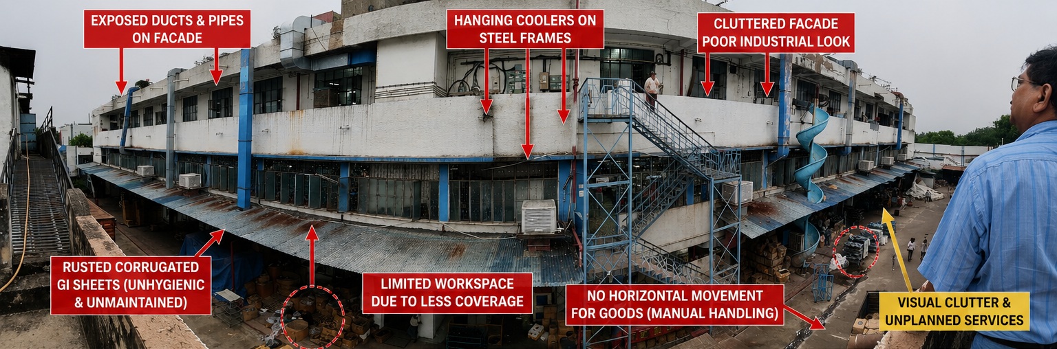 Existing Metro Factory site condition